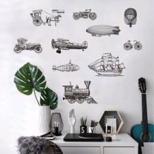 Sticker Plastic Interior Black 