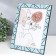 Photo frame plastic 20x25 cm "Chaos. Direct lines" Blue 28.5x23.5 cm
