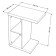 Enkel T, 470 × 300 × 600 mm, vestiburat, white oak color