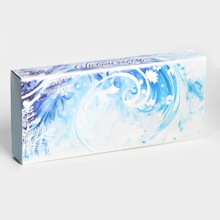 New Year. Box for 10 Flood Fatel Focus, 9.8 x 22 x 3.5 cm, confectionery packaging-2
