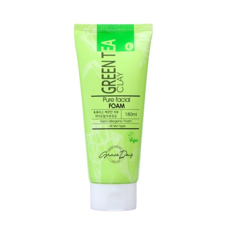 Face for the face Grace Day, cleansing, with green clay, 180 ml-1