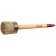 Round bison 01501-25, light bristles, wooden pen, No. 4, 25mm
