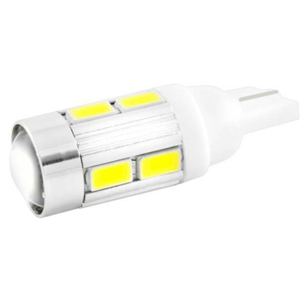 LED LED SkyWay T10 (W5W), 12 V, 10 SMD diodes, with lens, without basement, S08201107