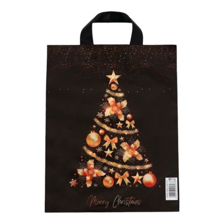 Package "Golden Christmas tree", polyethylene with a loop pen 28 x 35, 50 μm-1