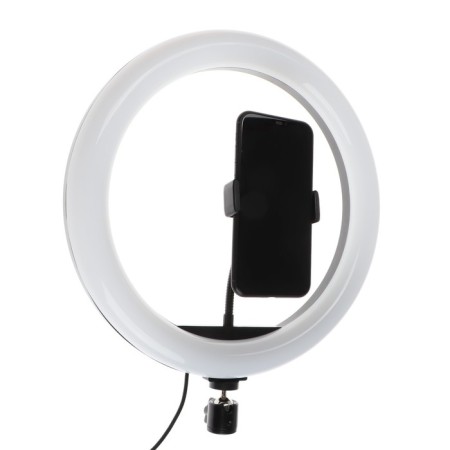 LED ring lamp RJ33, lamp 32 cm, colored backlight, 10 watts-2