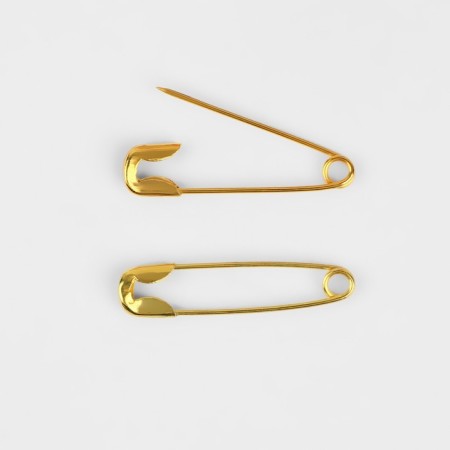 English pins, 19 mm, 2000 pcs, gold color-1