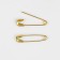 English pins, 19 mm, 2000 pcs, gold color