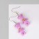 Earrings Assorted "Joy" bears, pink color in silver