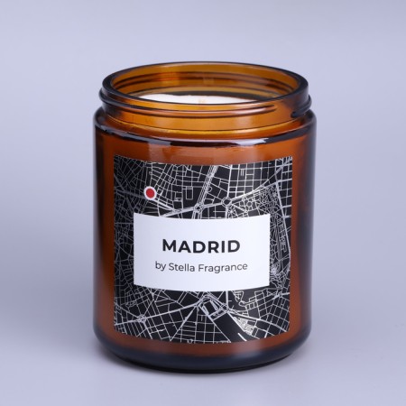 Aromatic candle in the bank "Madrid", cedar, musk, 250 g-2