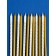 Set of candles for the cake "Stars", 12 pcs. Gold and white
