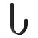 The hook is wall, universal, 140x90x20, black color