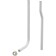 ALCAPLAST A95, DN = 32 mm spitting pipe, consisting of two parts, corrugated 50750 gasket