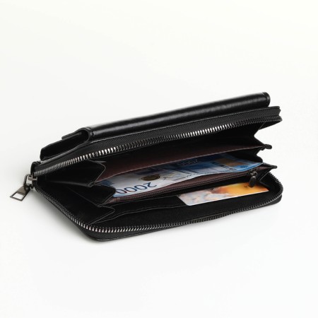 Pearl husband, 19.5*2.5*10 cm, 5 departure + n/pocket, d/map, d/coins, on lightning, chicken, black 104701-4