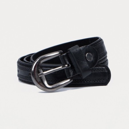 Building belt, width 2.2 cm, screw, buckle metal, black color