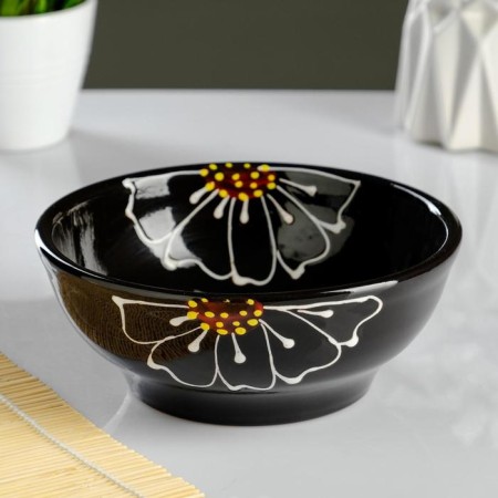 Big Pskovskaya bowl 0.8l / 7.3x18.5cm, chamomile brown-2