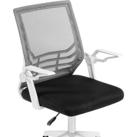 Computer chair Arrow fabric, white/black 62x62x96 cm-6