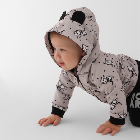 Set: sweatshirt and pants crumb I "Stylish Boy", height 86-92 cm-1