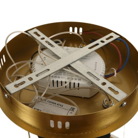 Semi-ring chandelier LED 120W brass 40-60-80x50cm Bayerlux-13