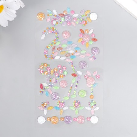 Sticker Plastic Ryza "Flamingo" mix 19x9 cm-2