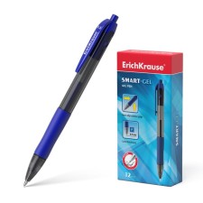 Automatic gel handle Erich Krause Smart-Gel, node 0.5 mm, blue ink, letter line length 500 meters