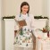 Apron "Ethel" Forest Animals 60x70cm, 100% HL, sarzha 190 g/m2