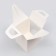 Folding box with a window, white, 15 x 15 x 18 cm