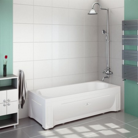 Bath screen Vannesa 2-31-0-2-0-28 "Aurora", fastening, right-1