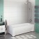 Bath screen Vannesa 2-31-0-2-0-28 "Aurora", fastening, right