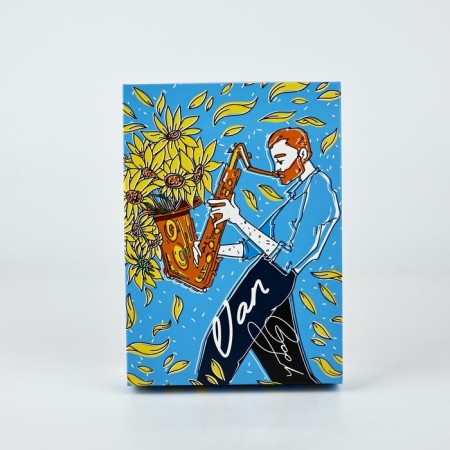 Gift folding box, packaging, Van Gogh, 21 x 15 x 7 cm-2