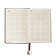 Organizer, A6, 116 sheets, cage, leatherette cover, brown cut, blue