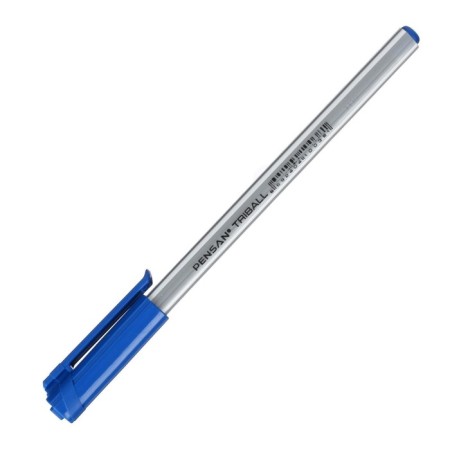 Ballpress Pensan Triball, node-igla 1.0 mm, three-sided, bluebells blue + display-2