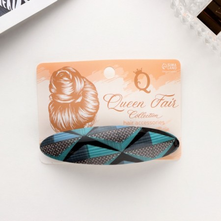 Hair hairpin "Silva" geometry shine, 9.5 cm, mix-3