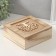 Casket tree with divisions "Tree of Life" of the burlap 18x18x7 cm