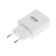 Network charger BYZ B35, 2 USB, 2.1 A, Microusb 1 m, white cable