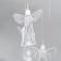 Wind music with illumination from the solar battery "Angels" 13x13x55 cm