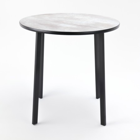 Determined Round Modern Laksi, 775*775*760, black /cement-1