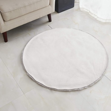 Plush mat Sofi de Marko, size 100x100 cm, color gray color-1