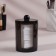 Organizer for cotton pads, with a lid, d = 7 × 11.5 cm, translucent/black color