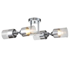 The lamp on the ESCADA rod, 1110/4P Chrome. 4x60W, e27, 590x240x180 mm, chromium color