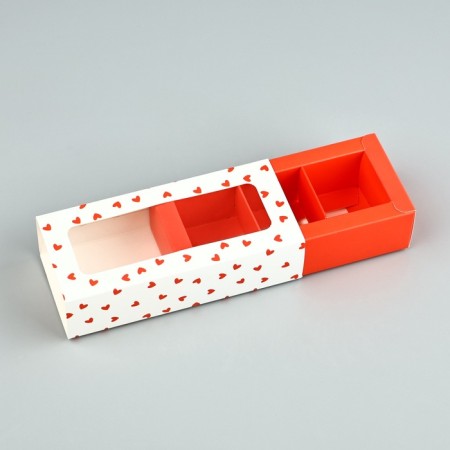 Box for 3 sweets with cells "Hearts", 13 x 3 x 5.5 cm-4