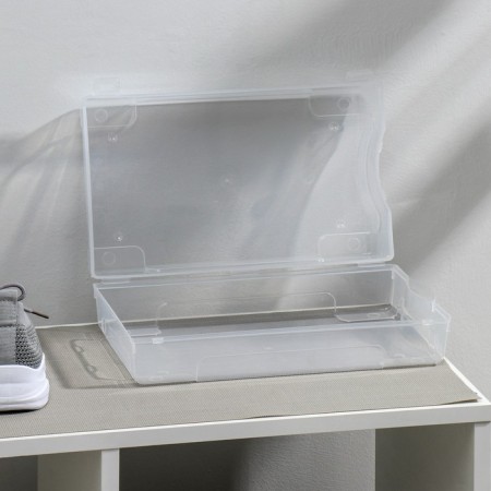 Box for storing the shoes "Renoma", 32 × 19 × 10.5 cm, the color is transparent-5
