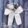 Decor "Winter Fairy Tale" bump leaves tape, 15 cm, silver