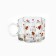 New Year. Glass mug "Gingerbread Man", 260 ml