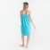 Set for a bathhouse and bathroom Ethel "Peas" towel-Pareo 75*120 cm+bandage, central blue