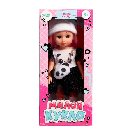 Classic doll "Honey: Pandochka", in a dress and hat-6