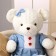 Soft toy "Bear", in a dress, 100 cm, white color