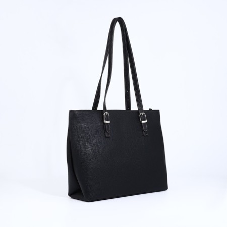 L-Craft tout bag with lightning, external pocket, black color-2