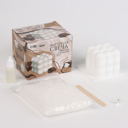 With your own hands. Creating a curly aromatic candle "Cube", a set for creativity-1