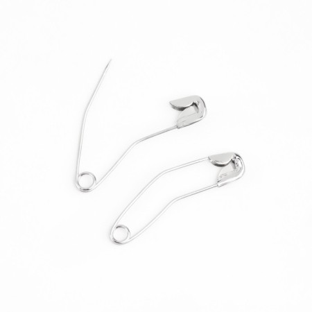Bulanes English, curved, 27 mm, 10 pcs, silver color-2