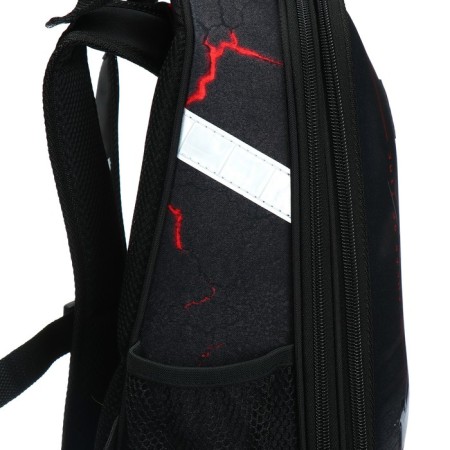 School backpack 38 x 30 x 16 cm, ergonomic back, stavia "machine", blue-10